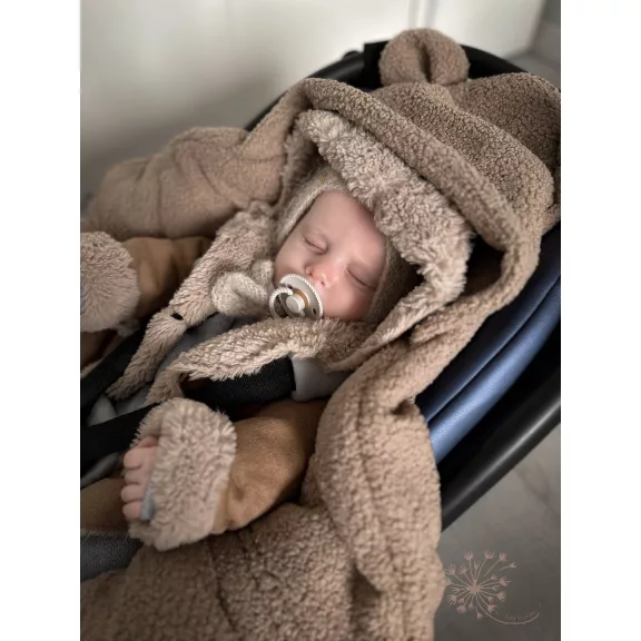 Infantilo teddy kocsitakaró - barna