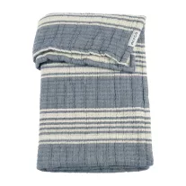 Meyco Baby babatakaró 75x100 cm - indigó - jacquard