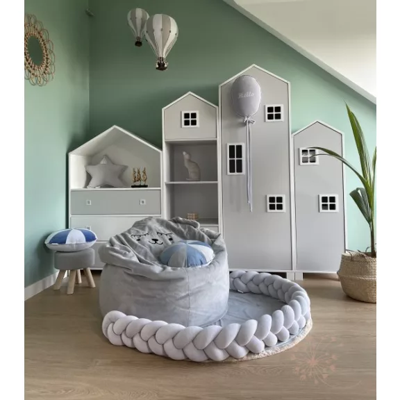 Luxury fonott rácsvédő - világosszürke