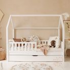 Bianco plus white házikó ágy pótággyal - 90x190 cm