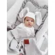 Happy muszlin nyári babaágynemű szett - szürke