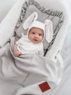 Happy muszlin nyári babaágynemű szett - szürke