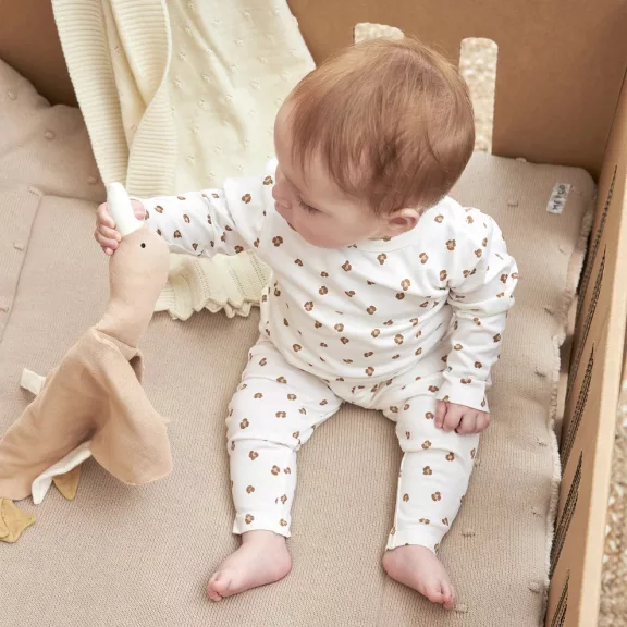 Meyco Baby játszószőnyeg - sand - mini knots