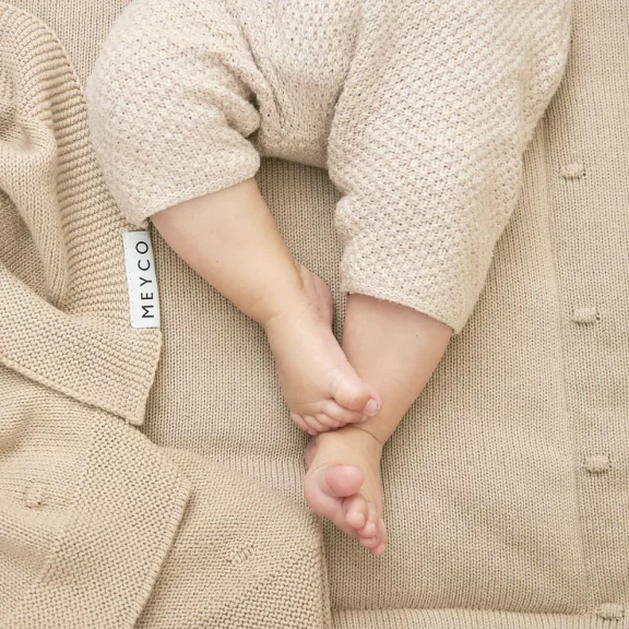 Meyco Baby játszószőnyeg - sand - mini knots