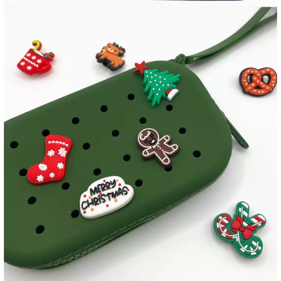 PETIKIDS Pop & Clip DIY neszeszer - sötétzöld
