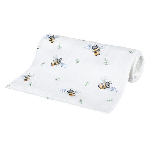 Joy bambusz pelenka - little bees 40x40 cm