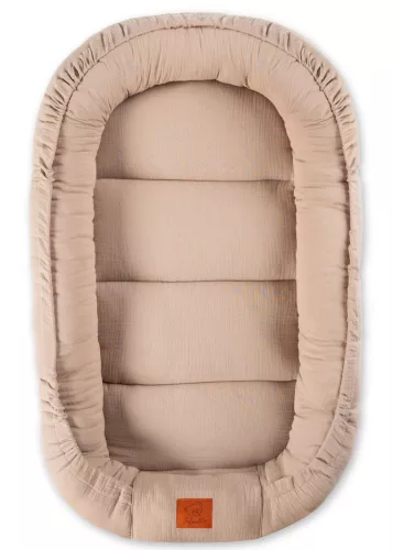 Muszlin babafészek - bézs