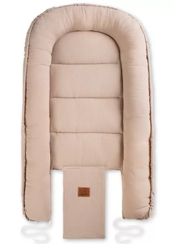 Muszlin babafészek - bézs