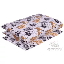 Infantilo 2 részes babaágynemű szett - erdei ölelés