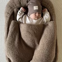 Infantilo teddy babaágynemű szett - barna