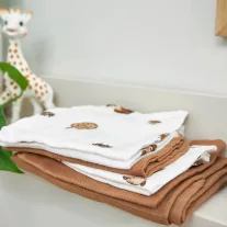 Meyco Baby hidrofil törlőkendő 3 db - forest animals