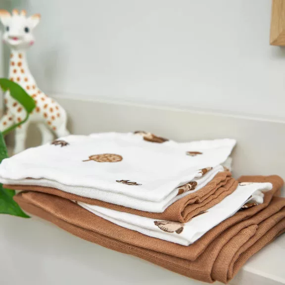 Meyco Baby hidrofil törlőkendő 3 db - forest animals