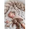 Infantilo teddy fonott rácsvédő 210 cm - bézs