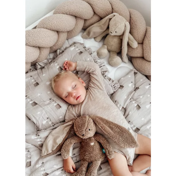Infantilo teddy fonott rácsvédő 210 cm - bézs