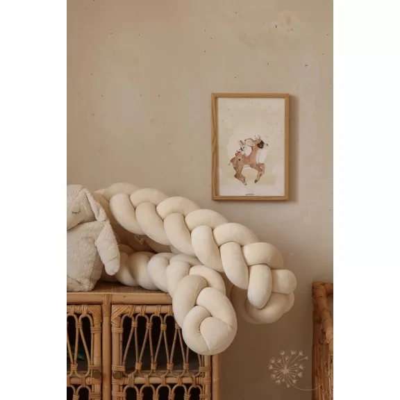 Luxury fonott rácsvédő - krém