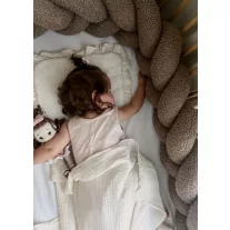 Infantilo teddy fonott rácsvédő 210 cm - barna