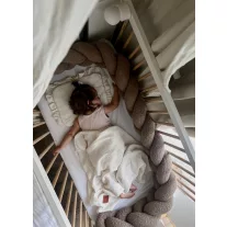 Infantilo teddy fonott rácsvédő 210 cm - barna