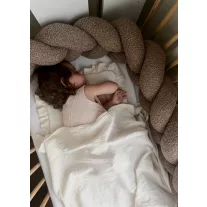 Infantilo teddy fonott rácsvédő 210 cm - barna