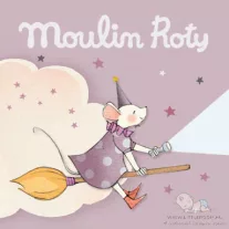   Moulin Roty - 3 db lemez dobozban mesevetítőbe - Egyszer volt, hol nem volt