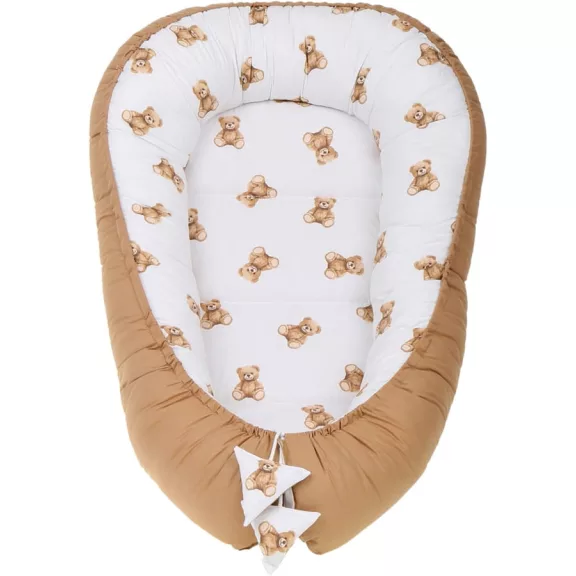Basic babafészek szett pólyával - teddy