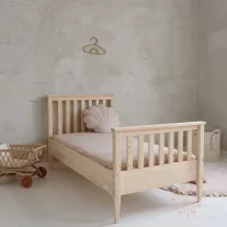 Boho natural gyerekágy vastag ráccsal 90x190 cm