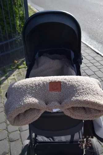 Teddy babakocsi kézmelegítő - barna