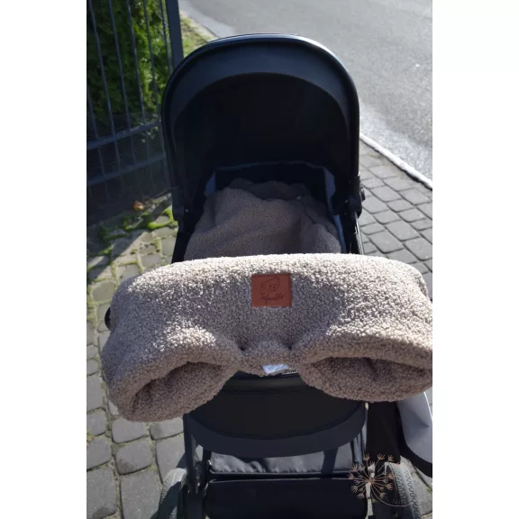 Infantilo teddy babakocsi kézmelegítő - barna