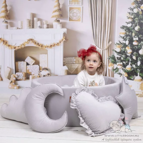 Infantilo velvet felhő alakú díszpárna - fáradt rózsaszín