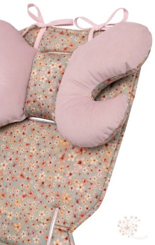 Babakocsi betét szett - virágmező