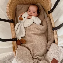 Infantilo teddy babaágynemű szett - bézs