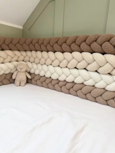 Teddy fonott rácsvédő - világos bézs