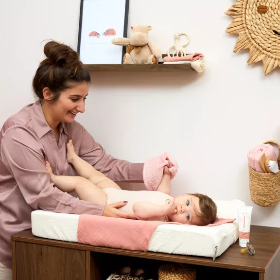 Meyco Baby muszlin pelenkázólap huzat - natural