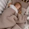 Infantilo muszlin fodros babaágynemű szett - bézs