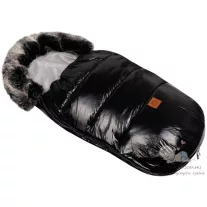 Fluffy shiny bundazsák - fekete