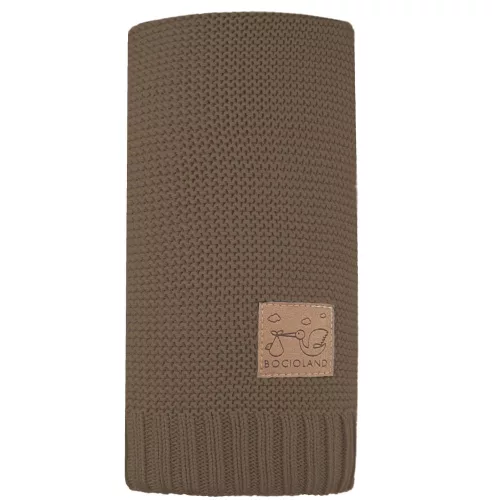Bambusz kötött takaró - csokoládé