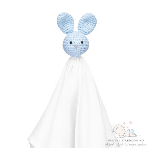 Horgolt, bambusz szundikendő - kék