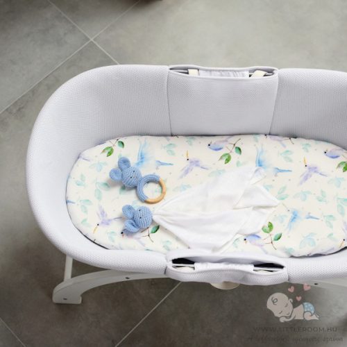 Horgolt, bambusz szundikendő - kék