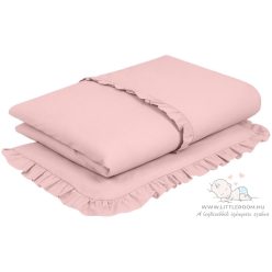 Happy fodros ágynemű szett - rózsaszín