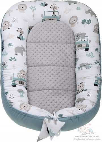 Basic babafészek szett pólyával - happy safari