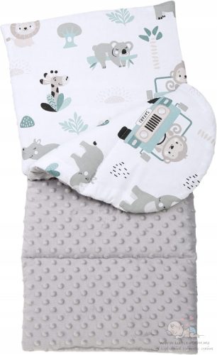 Basic babafészek szett pólyával - happy safari