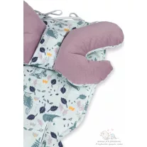 Infantilo babakocsi betét szett - retro flowers