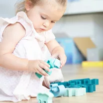 PETIKIDS 3D kirakó - elefánt és kicsinyei - kék