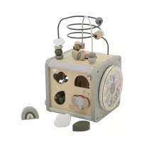 Label-label activity kocka - olive green
