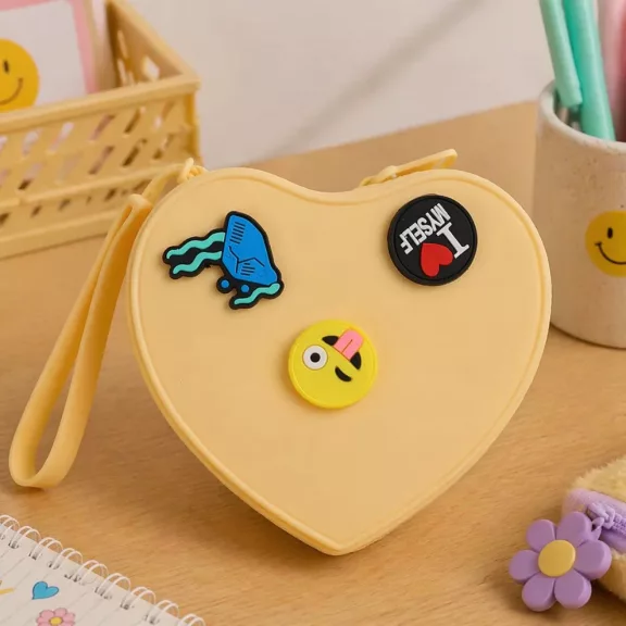 PETIKIDS Pop & Clip DIY kézitáska - citromsárga