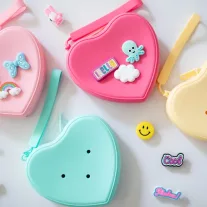 PETIKIDS Pop & Clip DIY kézitáska - citromsárga