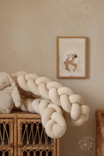 Luxury fonott rácsvédő - krém