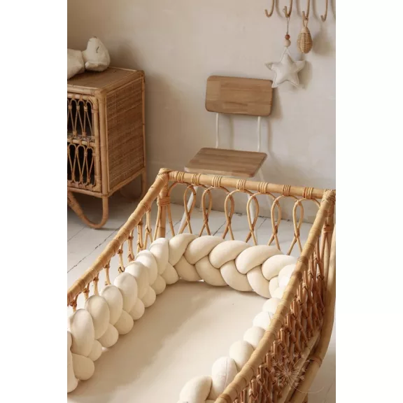 Luxury fonott rácsvédő - krém