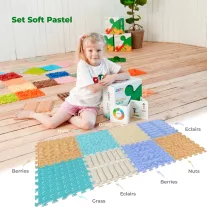 ORTONATURE ortopéd puzzle szőnyeg - Soft Pastel