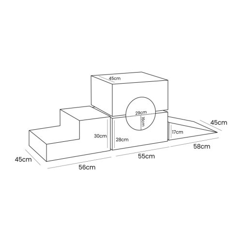MeowBaby Aesthetic habszivacs forma szett - ekrü - 3 részes