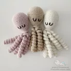 Horgolt polip - rózsaszín
